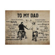 Son Gift For Dad I Will Always Be Your Little Boy Matte Canvas