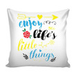 Adorable Enjoy Lifes Little Things Cushion Pillow Cover Home Decor