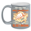 I Was Sweet And Innocent Hand With Wrench Black Ceramic Mug