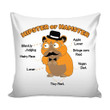 Funny Hamster Graphic Hipster Or Hamster Cushion Pillow Cover Home Decor