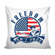 Patriot American Flag Freedom Isn't Free Cushion Pillow Cover Home Decor
