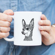 Aaron The Chihuahua Funny Meme Dog Art Design White Glossy Ceramic Mug