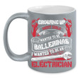 I Wanted To Be An Electrician Red Shoes Pattern Ceramic Mug