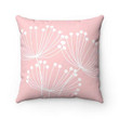 Pink Theme White Dandelion Flower Cushion Pillow Cover Home Decor