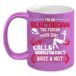 I'm An Electrician The Person Your Girl Calls Black Ceramic Mug