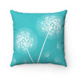 Aqua Theme Gorgeous Dandelion Floral Pattern Cushion Pillow Cover Home Decor