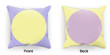 Pastel Circles Yellow And Purple Pattern Cushion Pillow Cover Home Decor