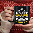 I'm A Nurse And A Mother Black Ceramic Mug
