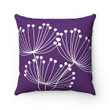 Purple Background Nice Dandelion Cushion Pillow Cover Home Decor