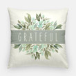 Grateful And Blessed Cushion Pillow Cover Home Decor
