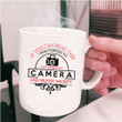 I Was Forced To Put Down My Camera Red Pattern Ceramic Mug