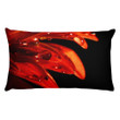 Red Petals Floral Water Droplets Cushion Pillow Cover Home Decor