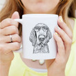 Kylie The Bracco Italiano Dog Portrait Art White Ceramic Mug