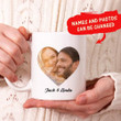 Father's Day Wifey Gift For Husband Custom Photo And Name White Ceramic Mug