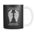 My Dad Is My Guardian Angel He Watches Over My Back Ceramic Mug