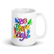 Colorful Text Be The Light Design Ceramic Mug