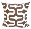 Brown And White Geometric Stripe Cushion Pillow Cover Home Decor