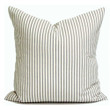 Charcoal And Cream Sicking Stripe Style Cushion Pillow Cover Home Decor