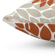 Rust Aqua Beige And Orange Flower Pattern Cushion Pillow Cover Home Decor