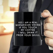 Touch My Coffee I Drink It From Your Skull Printed Mug