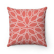 Coral Flower Burst Cushion Pillow Cover Home Decor