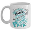 Heart Pattern Great Dads Get Promoted To Papa White Ceramic Mug