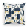 Geometric In Black And Yellow Cushion Pillow Cover Home Decor