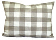 Ecru And White Small Buffalo Check Elegant Design Cushion Pillow Cover Home Decor