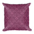 Damask Wine Burgundy Cushion Pillow Cover Home Decor
