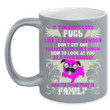 If You Can't Love Pugs Funny Dog Black Ceramic Mug