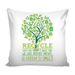 Recycle Graphic Cushion Pillow Cover Home Decor Give Mother Nature A Reason To Smile