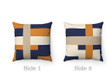 Blue Orange Beige Geometric Pattern Cushion Pillow Cover Home Decor