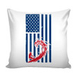 Surfer American Flag Surfer Graphic Cushion Pillow Cover Home Decor
