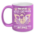Pugs Hugs And Mugs Of Tea Dog And Leaves Black Ceramic Mug