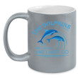 The Dolphins Are Calling And I Must Go Black Ceramic Mug