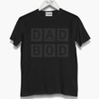 Loud Dad Bod Black And Grey Printed Guys Tee
