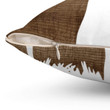 Buck Deer Head Antlers Cushion Pillow Cover Home Decor