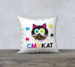 Funny Black Cat Cushion Pillow Cover Home Decor