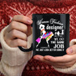 Cute Gift For Wife Women Fashion Designer Black Ceramic Mug
