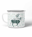 Caribou With Pine Trees Camping Mug Campfire Mug Gifts For Campers