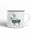 Caribou With Pine Trees Camping Mug Campfire Mug Gifts For Campers