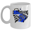 Helgens Prognos 100% Chans Of Beer Blue Water Ceramic Mug