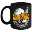 I'm A Golfer's Boyfriend Golf Theme Black Ceramic Mug