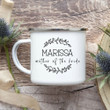 Floral Wreath Bridal Custom Name Camping Mug Campfire Mug Gifts For Campers