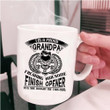 Best Gift For Grandpa I'm A Proud Grandpa Of Finish Opener White Ceramic Mug