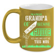 I'm A Proud Grandpa Of Awesome Guide Black Ceramic Mug