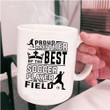 Gift For Mom Proud Mother Of The Best Soccer Player White Ceramic Mug