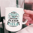Funny Quote Proud Aunt Of The Best Soccer Player White Ceramic Mug