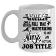 Advertising Manager Ninja Design White Ceramic Mug