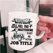 Advertising Manager Ninja Design White Ceramic Mug